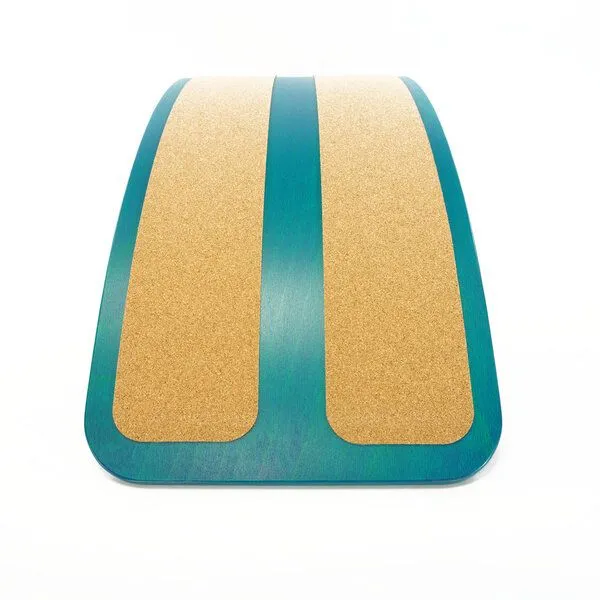 TicToys TicToys – „das.Brett“ Fitness- & Balance-Board mit Kork (Buchenholz), Mint&kork, – Produktbild 3 von 4