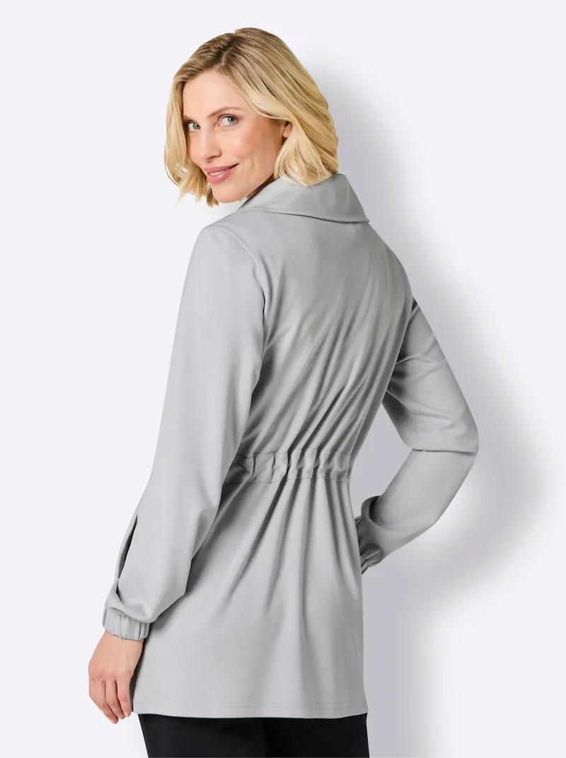Catamaran Sweatjacke grau-meliert, Grau-meliert, – Produktbild 2 von 2