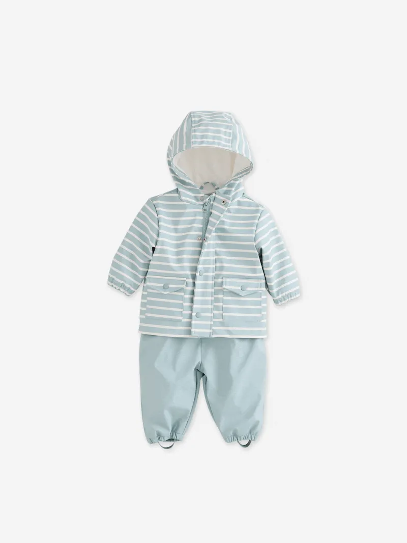 Vertbaudet Jungen Baby-Set, Graublau, – Produktbild 2 von 4