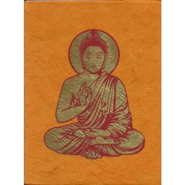Just Be Just Be Briefkarte Buddha, Orange, – Produktbild 1 von 3