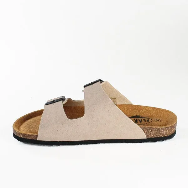 Plakton Plakton Vegane Damen Sandale BETA mit Korksohle und einstellbaren Schnallen, Beige, – Produktbild 2 von 4