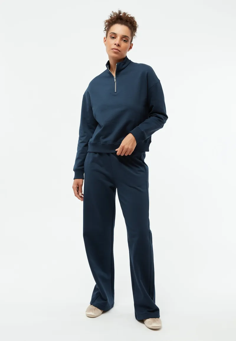 Givn Givn Damen vegan Zip Sweater Gbmagda Mitternachtsblau, Blau, – Produktbild 1 von 2