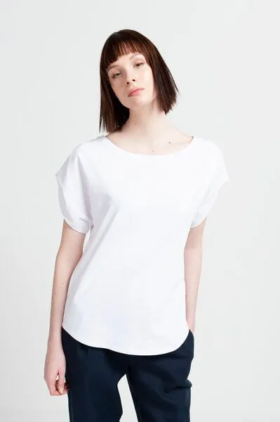 SHIPSHEIP SHIPSHEIP ELLIE - Damen T-Shirt aus Bio-Baumwolle, Weiß, – Produktbild 1 von 3