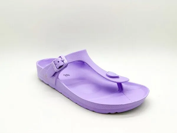 thies Vegane Ecofoam Zehentrenner Sandale von thies ® aus recyceltem EVA, Lavender, – Produktbild 2 von 4