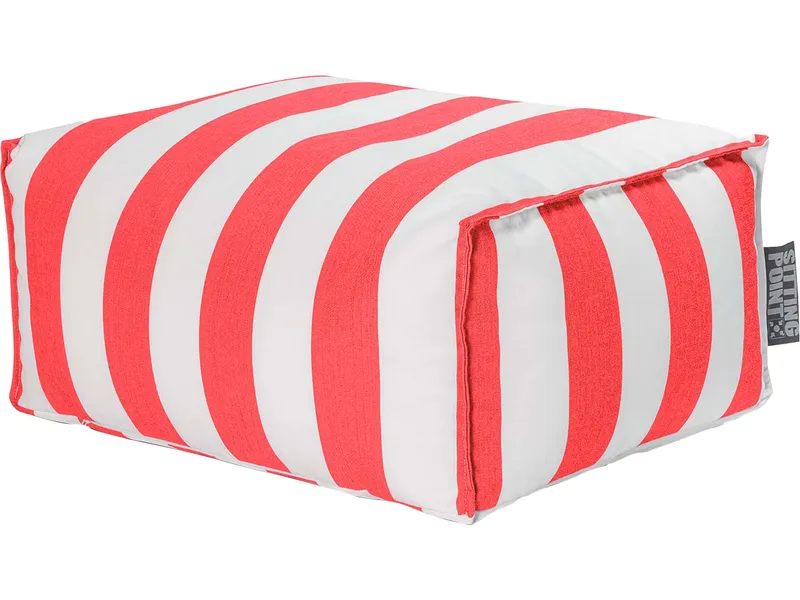 Sitzsack "Roll Santorin" outdoor, 55 x 65 x 35 cm, rot – Produktbild 1 von 1