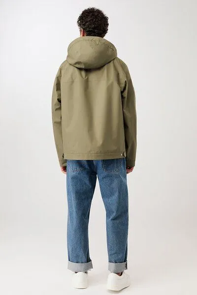 LangerChen LangerChen Kapuzenjacke mit verdeckter Knopfleiste, Stone moss (grün), – Produktbild 4 von 4