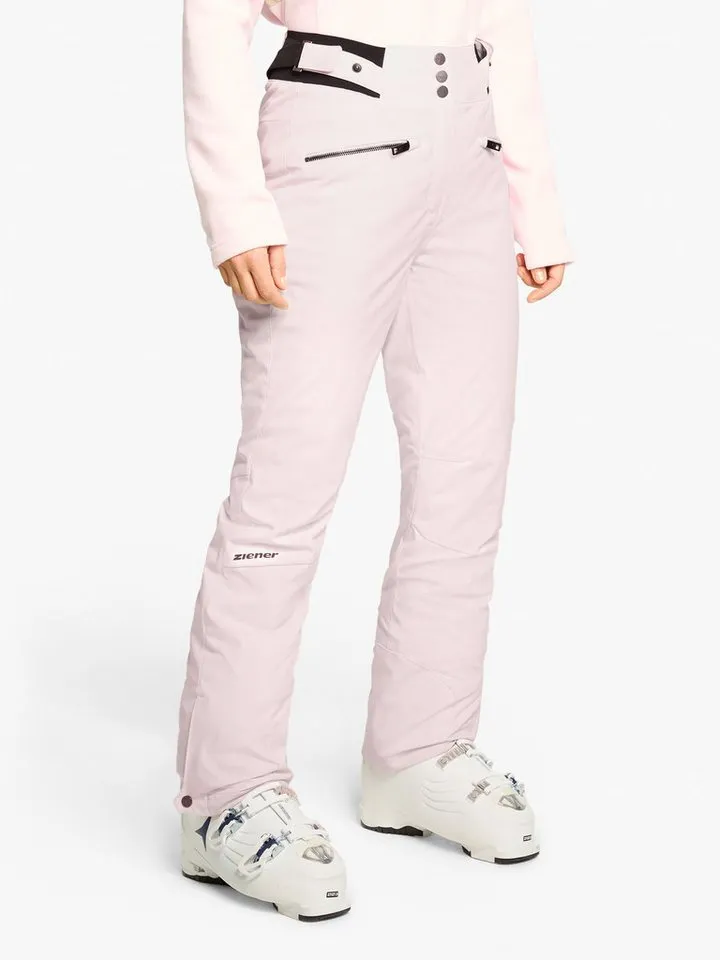 Ziener Ziener Skihose TILLA-Z AQUASHIELD® DAMEN Slim Fit, wasser- u. winddicht, atmungsaktiv, warm durch PrimaLoft®, Rosa, – Produktbild 3 von 4