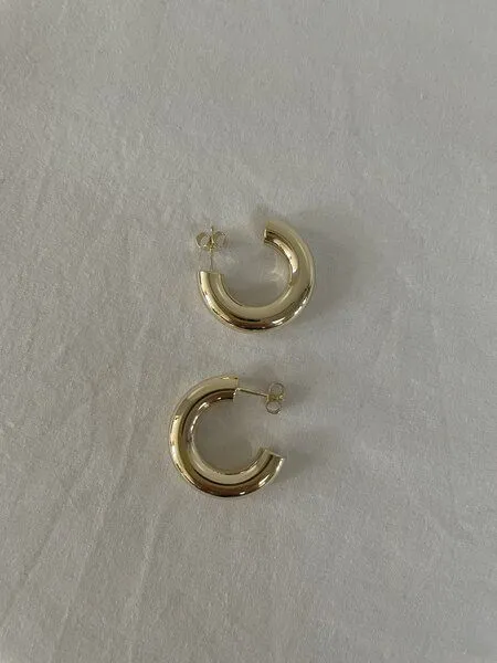 noemvri fashion label noemvri fashion label Ruby Creolen, Gold, – Produktbild 4 von 4