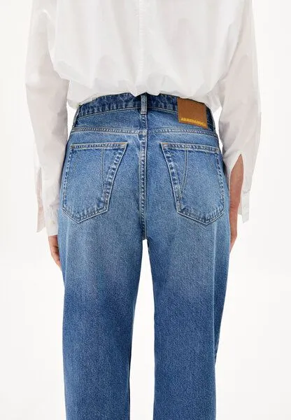ARMEDANGELS ARMEDANGELS AAIKALA Damen Straight Jeans High Waist aus recycelter Baumwolle, Blue, – Produktbild 3 von 4