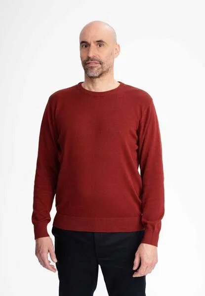 MELA MELA Feinstrick Pullover Style HIMAL aus 100% Bio-Baumwolle, Chai, – Produktbild 1 von 3