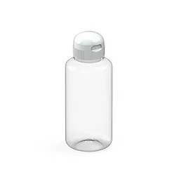 elasto elasto Trinkflasche Sports, 700 ml, RENEW, transparent/weiss, Weiß / transparent, – Produktbild 1 von 1