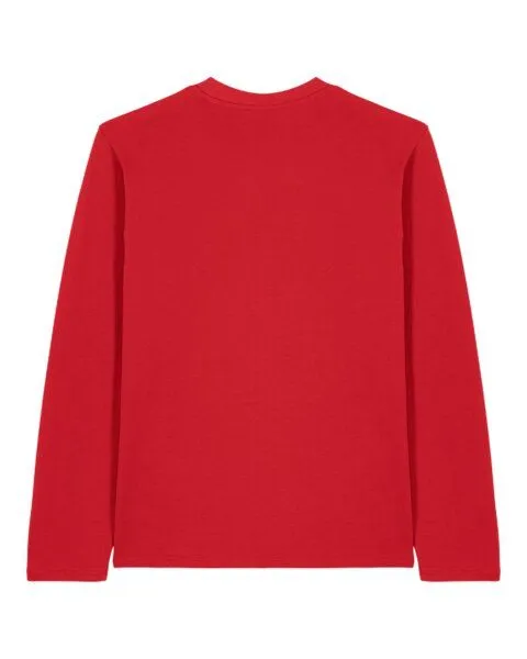 YTWOO YTWOO Basic Unisex Langarmshirt aus 100% Biobaumwolle, Rot, – Produktbild 3 von 4