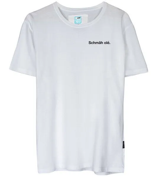 Gary Mash GARY MASH Shirt Schmäh olé. aus Biobaumwolle, Weiß, – Produktbild 2 von 4