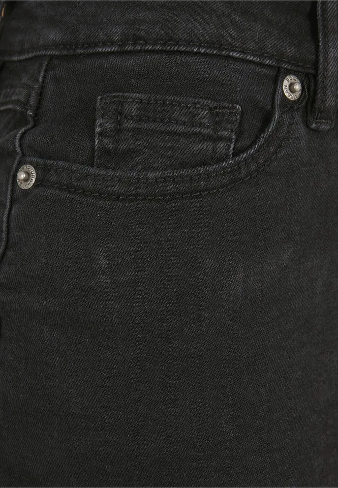 Urban Classics Urban Classics Maxirock Urban Classics Ladies Organic Stretch Denim Mini Skirt (1-tlg), Schwarz, – Produktbild 3 von 5