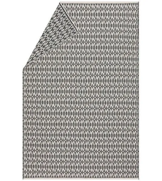 david fussenegger David Fussenegger NOVA Flanell Überwurf “Ethno” 220 x 145 cm, Anthrazit (grau), – Produktbild 1 von 4