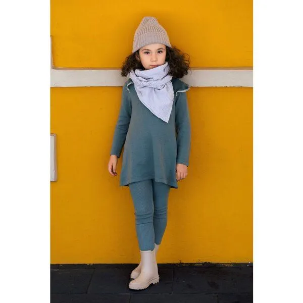 Hutch&Putch Hutch&Putch Musselin Halstuch - Schal - Dreieckstuch für Kinder (6-14 Jahre) aus 100% Bio-Baumwolle, Light grey, – Produktbild 2 von 4