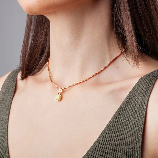 ALEXASCHA ALEXASCHA Kettenanhänger aus Glas | Mix & Match Charms, Limettengrün, – Produktbild 3 von 4