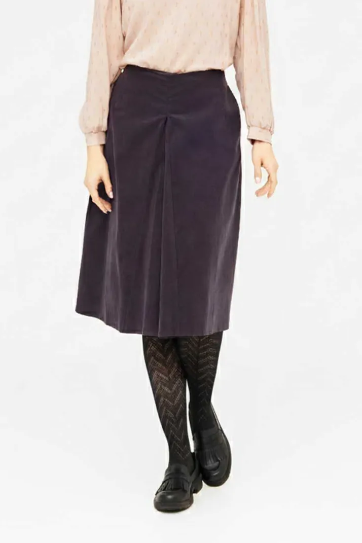 WiDDA WiDDA Damen vegan Rock Falte Grau, Dunkelgrau, – Produktbild 2 von 2