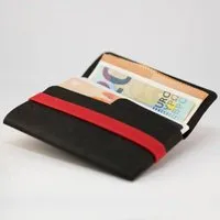 ANDERS & KOMISCH ANDERS & KOMISCH Minimalistisches Karten Portemonnaie mit Münzfach - A&K TINY Wallet Schwarz – Produktbild 1 von 1