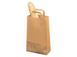 Tragetasche 22x11x36 cm 70g/m² mit Innenhenkel Recycling braun – Produktbild 1 von 1