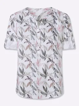 Witt Druckbluse ecru-marine-bedruckt – Produktbild 1 von 1