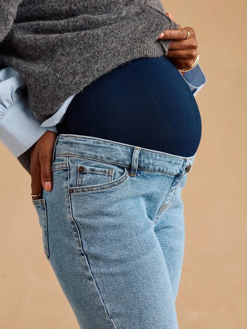 Envie De Fraise Umstansjeans Mom-Fit ENVIE DE FRAISE, Blue stone, – Produktbild 4 von 4