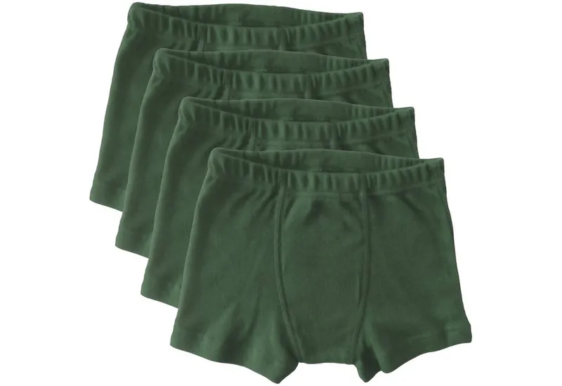 HERMKO Panty 2900 (Pack, 4er) 100 % Bio-Baumwolle Jungen Pant mit Weichbund Feinripp, Grün, – Produktbild 1 von 2