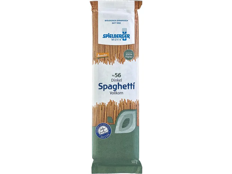 Spielberger Mühle Spielberger Mühle Bio-Dinkel-Spaghetti Vollkorn, 500 g – Produktbild 1 von 1