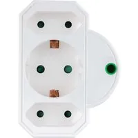 REV Steckdosenadapter mit Überspannungsschutz 2+1 – Produktbild 1 von 1