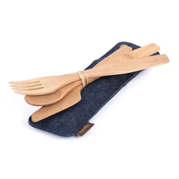 Bambu Bambu Reisebesteck aus Bambus – Produktbild 2 von 2