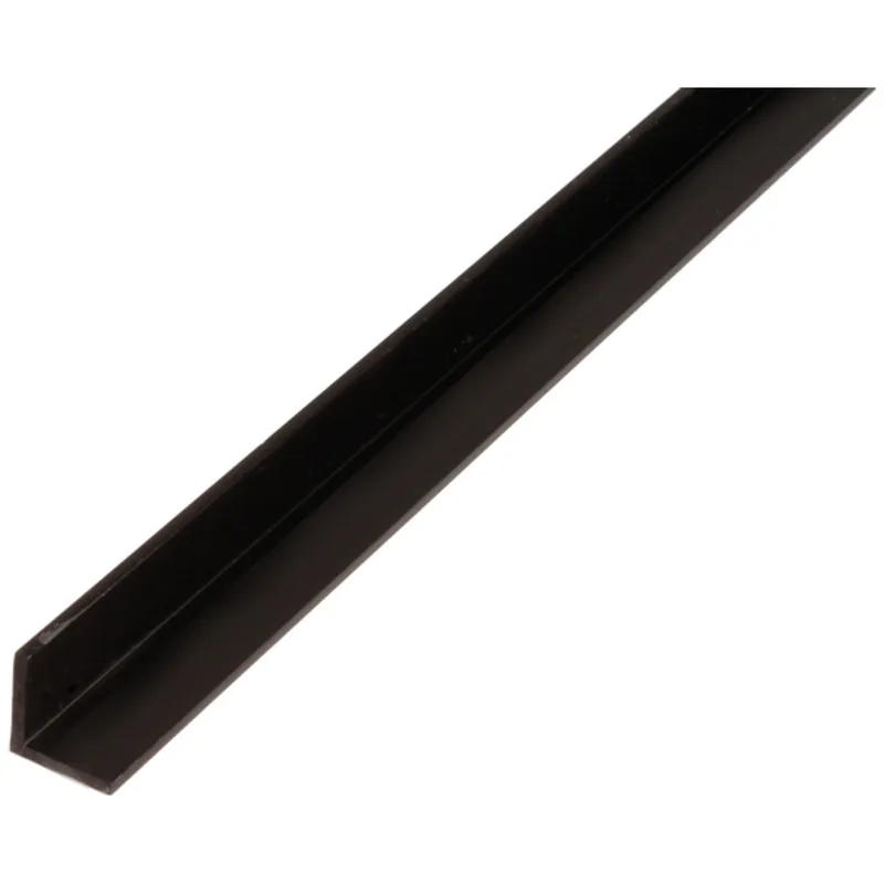 Alberts ALBERTS Winkelprofil, gleichsch., PVC schwarz, LxBxHxS 1000 x 20 x 20 x 1,5 mm – Produktbild 1 von 1