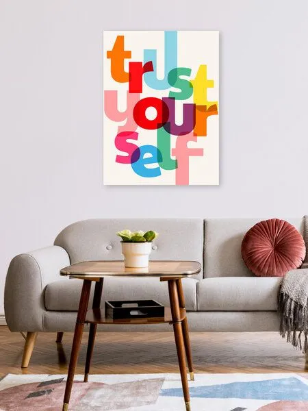 Photocircle Photocircle Poster / Leinwandbild - Trust Yourself Typography – Produktbild 2 von 4