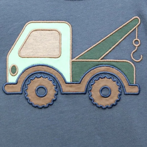 Enfant Terrible Enfant Terrible Kurzarmshirt Abschleppwagen blau – Produktbild 2 von 3