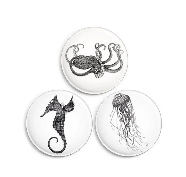 LIGARTI Magnete 3er-Set »Meerestiere« von LIGARTI | Design Kühlschrankmagnet – Produktbild 2 von 3