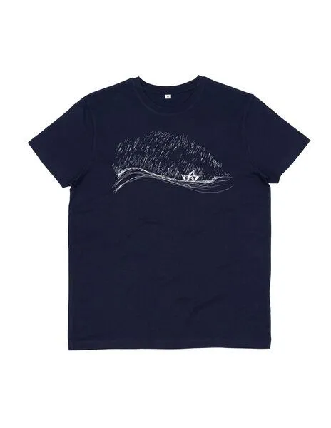 ilovemixtapes ilovemixtapes Stormy Weather Men Essential T-Shirt, Navy (dunkelblau), – Produktbild 2 von 3