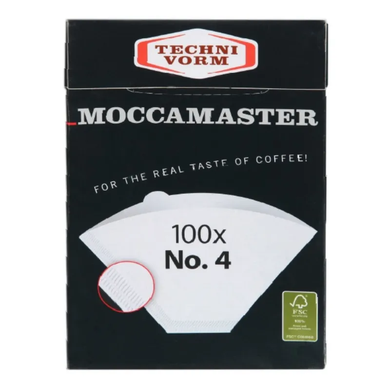 Moccamaster Moccamaster Papierfilter Nr. 4 weiß - 100er Packung – Produktbild 1 von 2