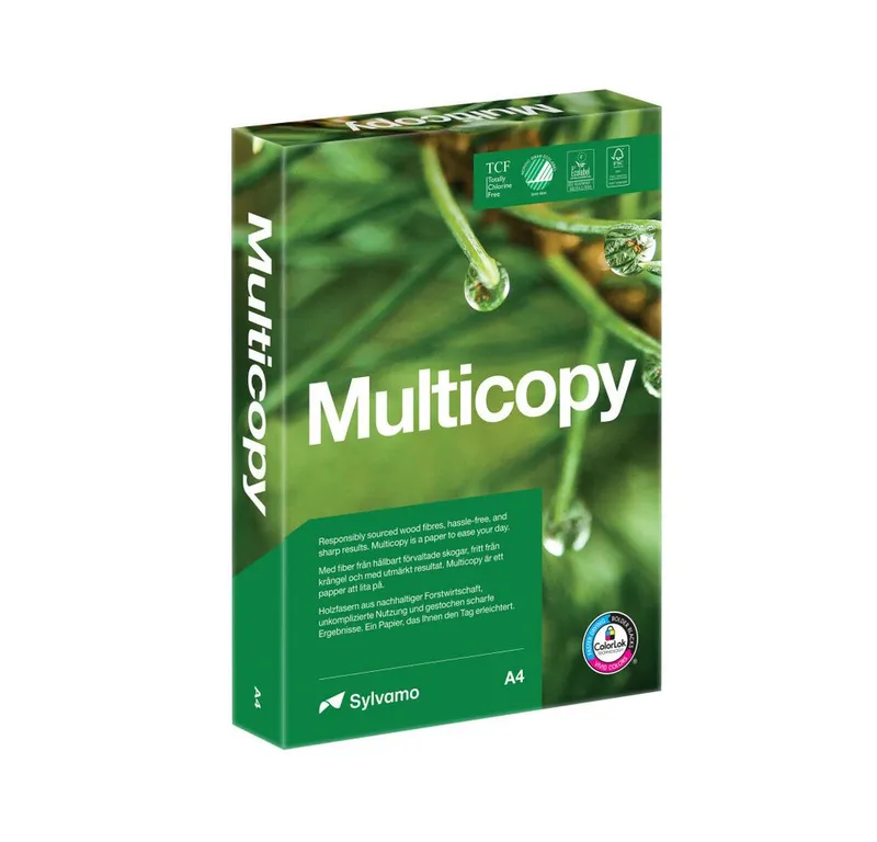 Multicopy Multicopy Drucker- und Kopierpapier Kopierpapier DIN A4 - 500Blatt - 90g/m², Weiß, – Produktbild 2 von 3
