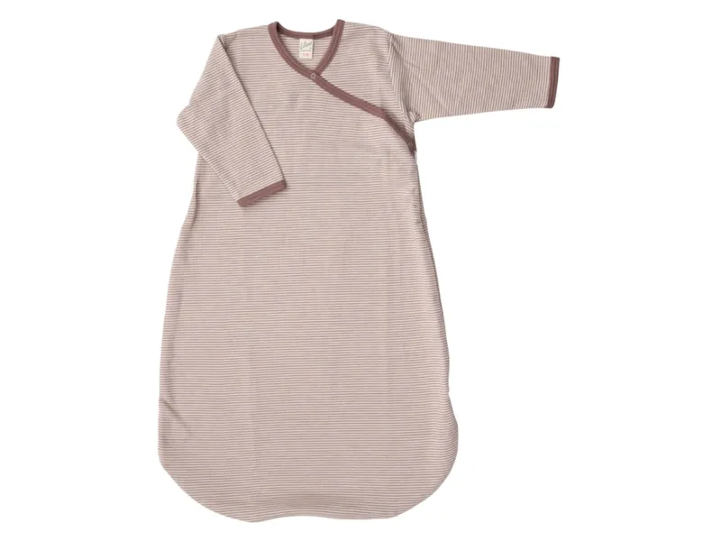 Lilano Lilano Baby Schlafsack Wickelsack Wolle Seide mauve-natur Gr.62/68, Natur, rosa, – Produktbild 1 von 2