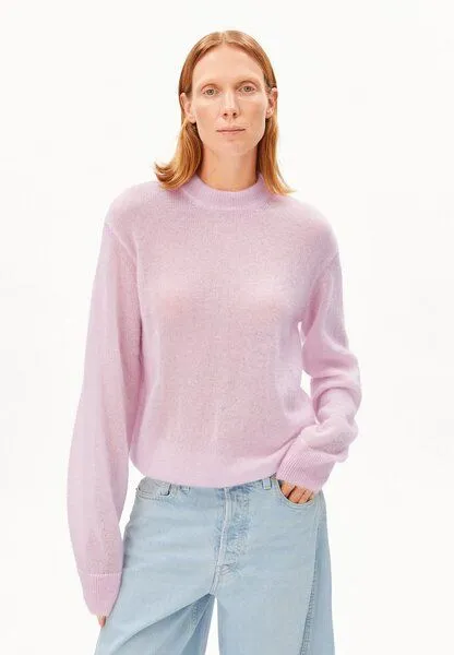ARMEDANGELS ARMEDANGELS MOHAIR BLEND Damen Strickpullover aus Mohair-Mix, Pink mist, – Produktbild 1 von 4