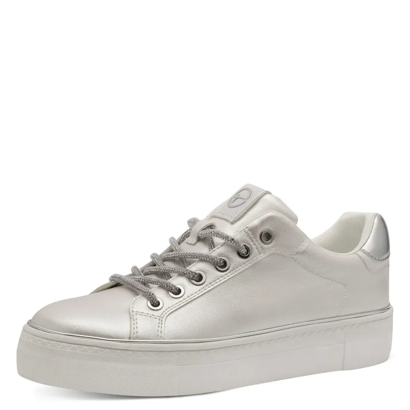 Tamaris Tamaris Textil Damen Sneaker Low, Weiß, – Produktbild 1 von 6