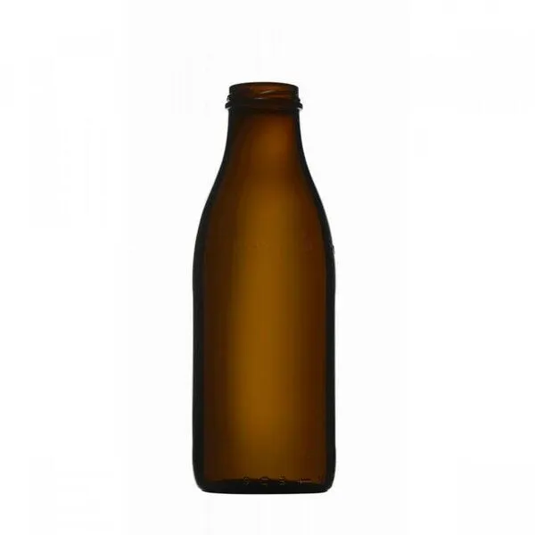 mikken mikken 4er Set Milchflasche 1000 ml braune Glasflasche mit Ersatzdeckel Blueseal – Produktbild 4 von 6