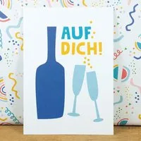 Bow & Hummingbird Bow & Hummingbird Postkarte "Auf Dich" aus Recyclingpapier – Produktbild 1 von 1