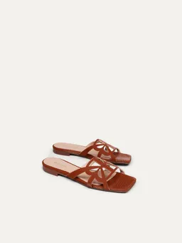 BIKKOU BIKKOU Damen vegan Sandalen Sonnenuntergang Am Strand Kamelpython – Produktbild 1 von 1