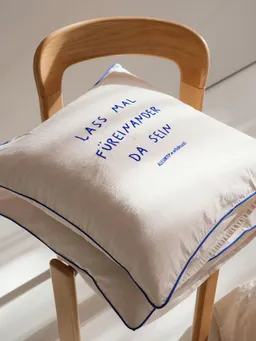 erlich textil erlich textil allesorten x erlich textil Kissenbezug mit Stickerei für Unisex aus Baumwolle in natur – Produktbild 1 von 1