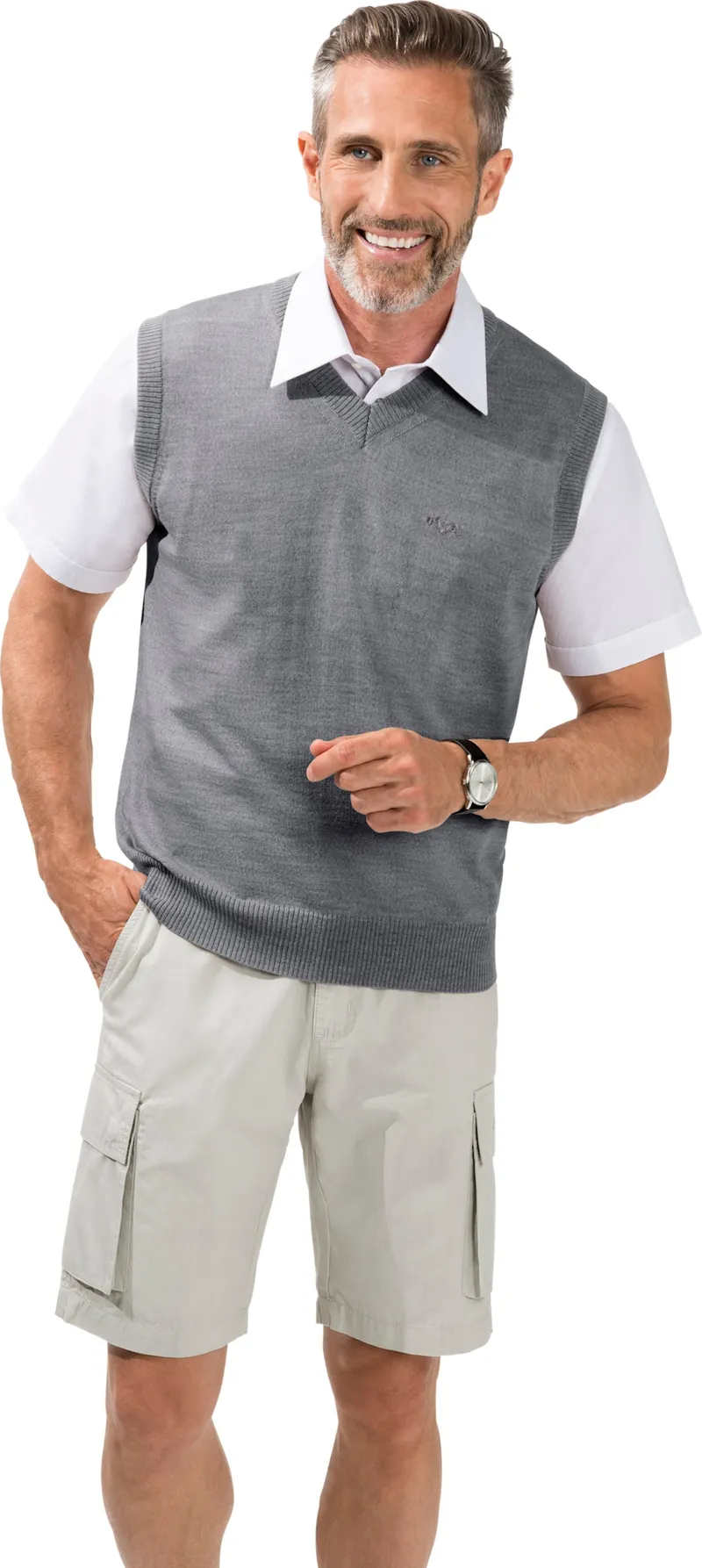 marco donati Stricktop grau-meliert, Grau-meliert, – Produktbild 2 von 2