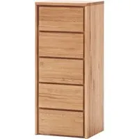 Kommode "Rödvig" aus Wildeiche, mit 5 Schubladen, B 47 x T 42 x H 113 cm – Produktbild 1 von 1