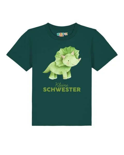 watabout.kids watabout.kids T-Shirt Kinder Dinosaurier 01 Kleine Schwester, Glazed green, – Produktbild 1 von 2