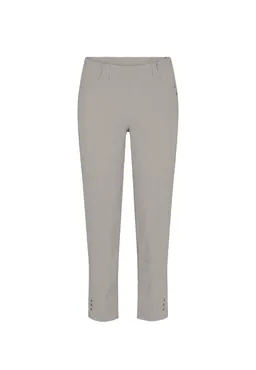LAURIE LAURIE Damen vegan Hose Rose Regular Crop Grau Sand – Produktbild 1 von 1