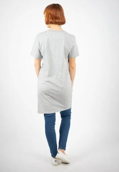TORLAND TORLAND Damen T-Shirt Kleid SPINNER, Grau (heather grey), – Produktbild 2 von 3