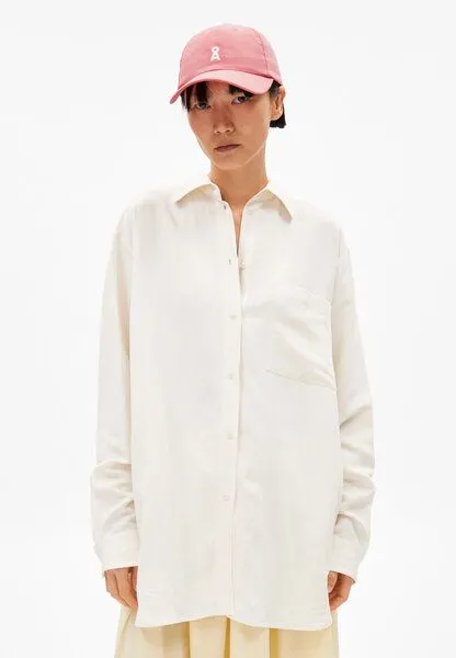 ARMEDANGELS ARMEDANGELS MAALGAA LINO Damen Bluse aus Leinen-Mix, Oatmilk, – Produktbild 1 von 4